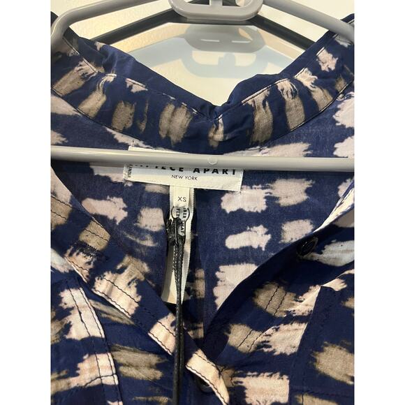 NWT Apiece Apart Oro Maxi Shirt Dress Size XS‎ Blue Shibori Womens Boho New York - Picture 4 of 9